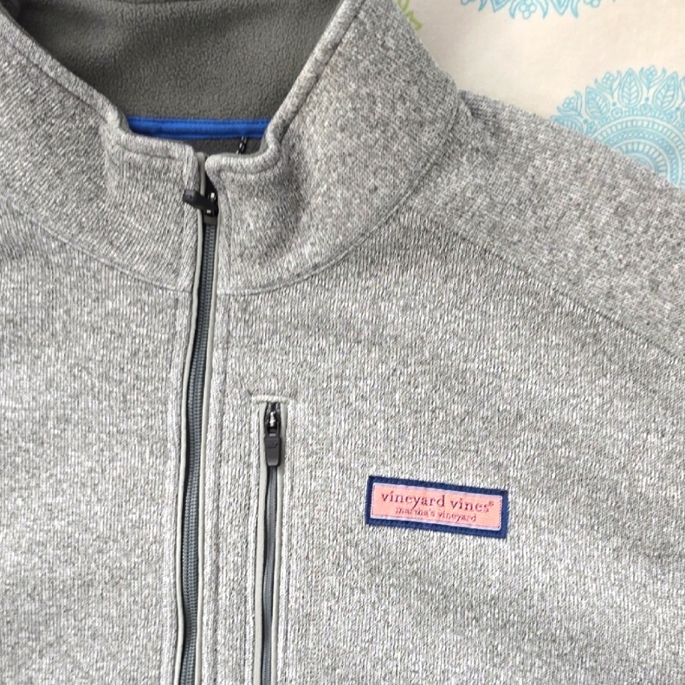 Vineyard Vines Gray Fleece Jacket